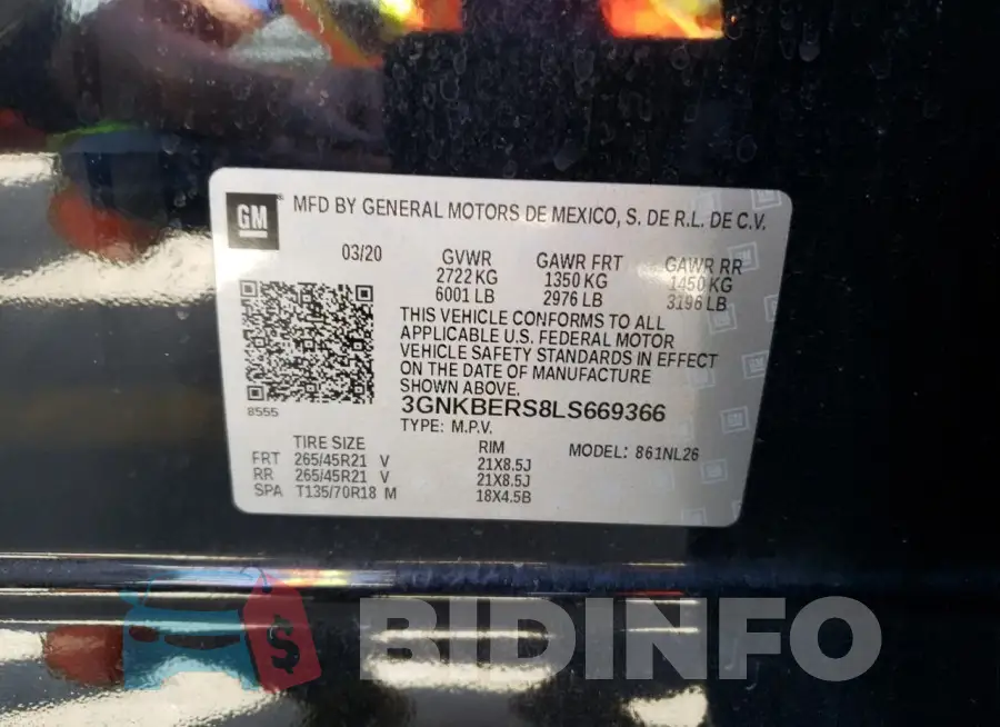 3GNKBERS8LS669366 Photo# 12
