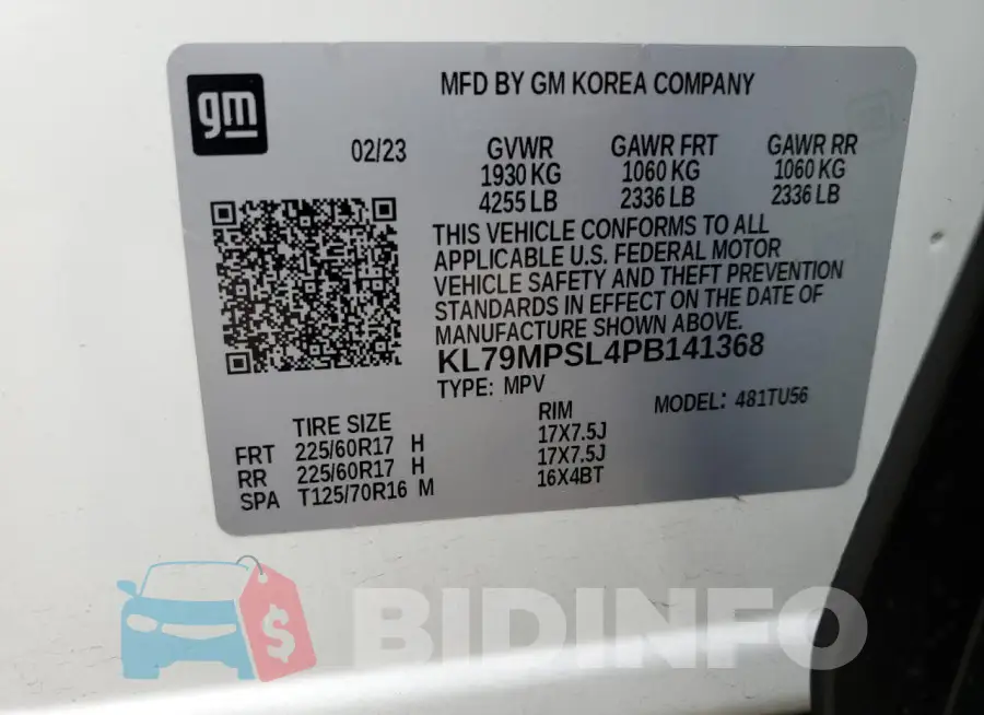 KL79MPSL4PB141368 Photo# 12
