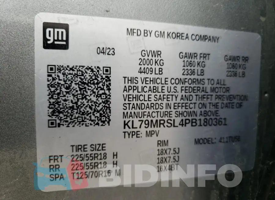 KL79MRSL4PB180361 Photo# 14