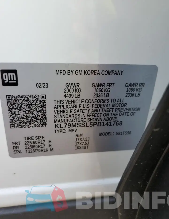 KL79MSSL5PB141768 Photo# 12