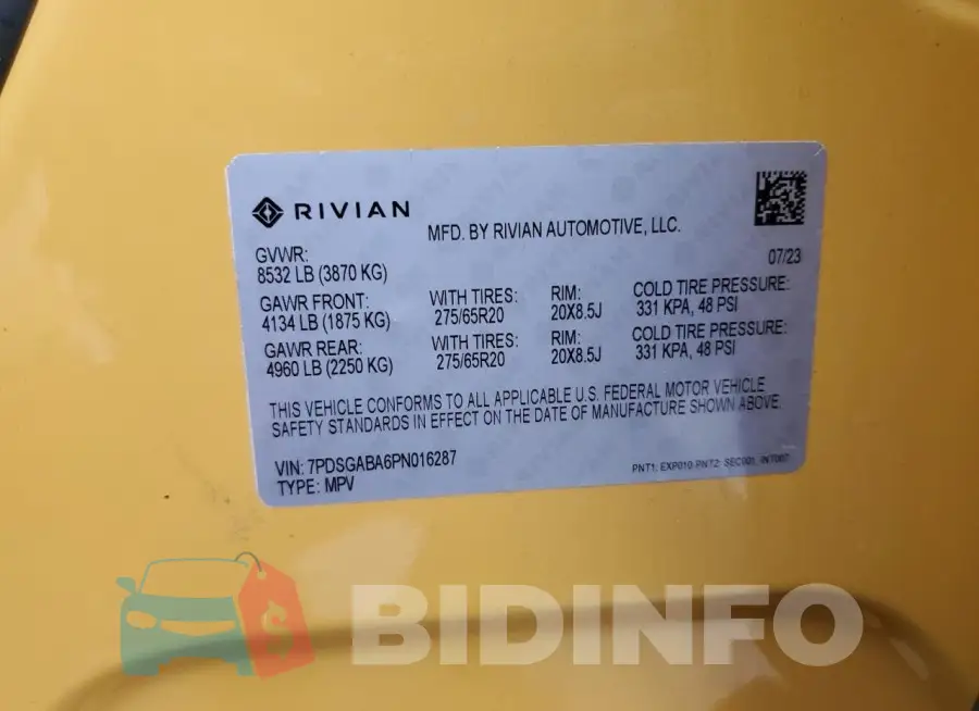 7PDSGABA6PN016287 Photo# 14