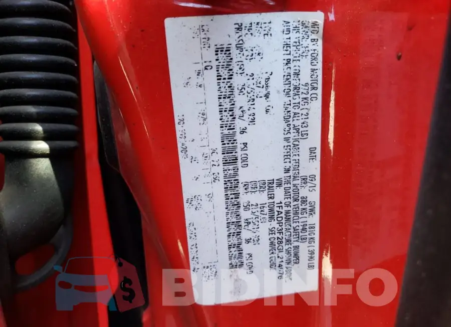 1FADP3F28GL214076 Photo# 12