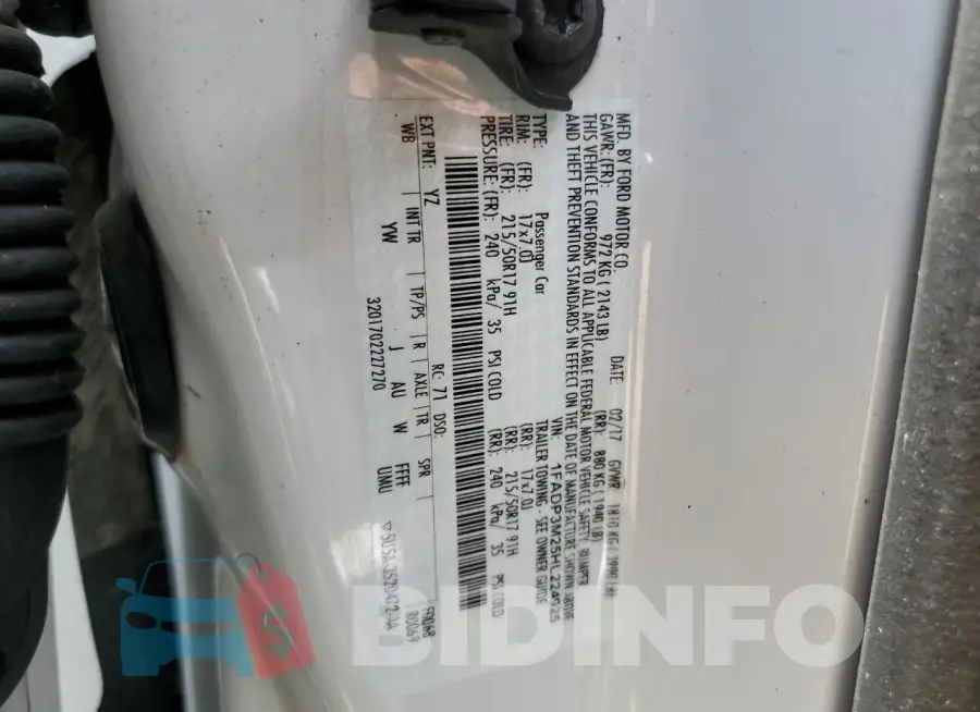 1FADP3M25HL224925 Photo# 12