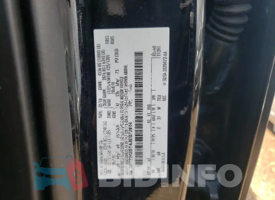 1FT7W2BT4JEB72696 Photo# 13
