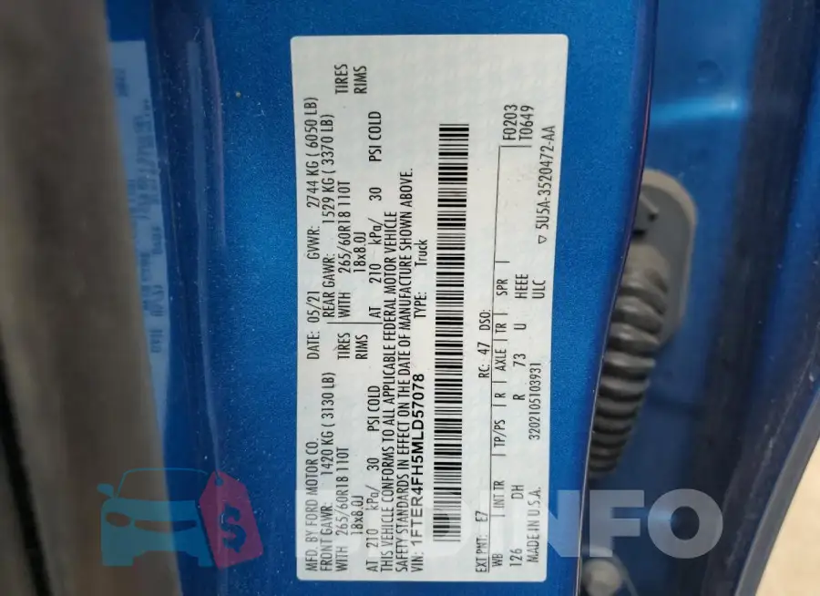1FTER4FH5MLD57078 Photo# 12
