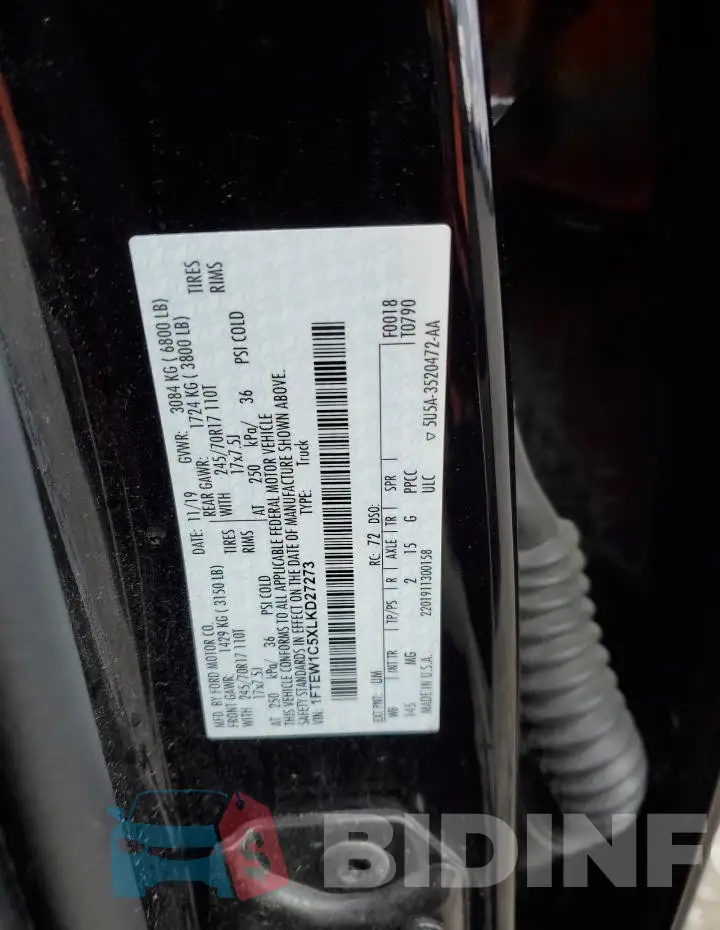 1FTEW1C5XLKD27273 Photo# 12