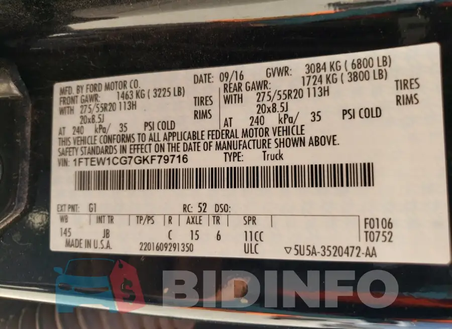 1FTEW1CG7GKF79716 Photo# 12
