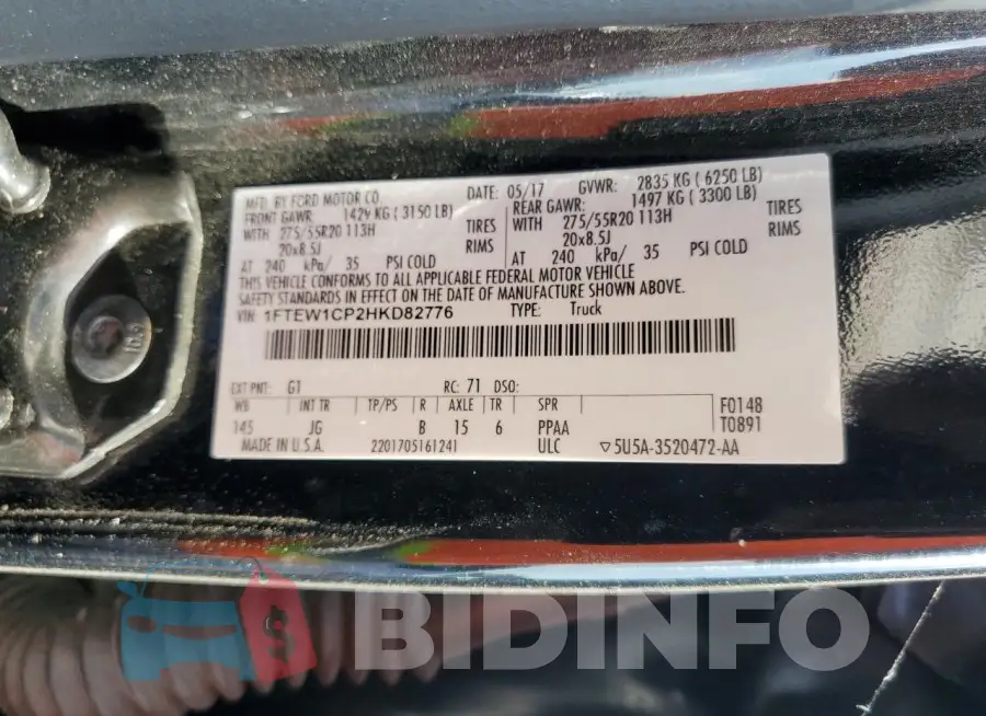1FTEW1CP2HKD82776 Photo# 12