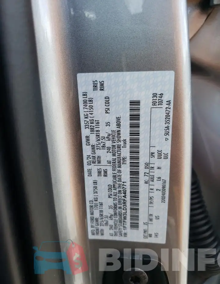 1FTFW3LD3RFA40771 Photo# 12