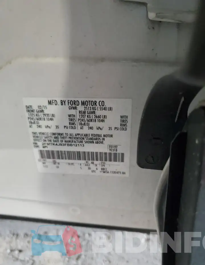 2FMTK4J93FBB12113 Photo# 14