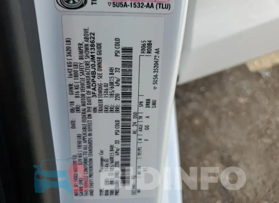 3FADP4BJ0JM138622 Photo# 12