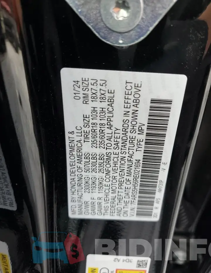 7FARS5H56RE021694 Photo# 14