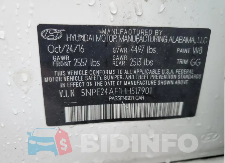 5NPE24AF1HH517901 Photo# 12