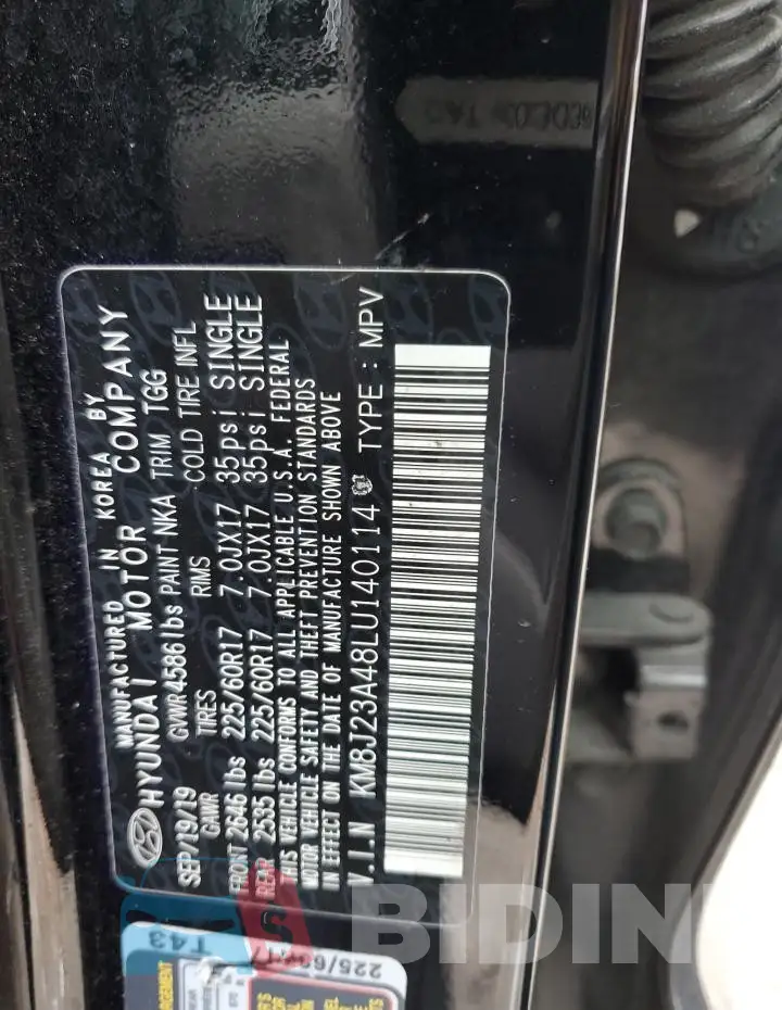 KM8J23A48LU140114 Photo# 13