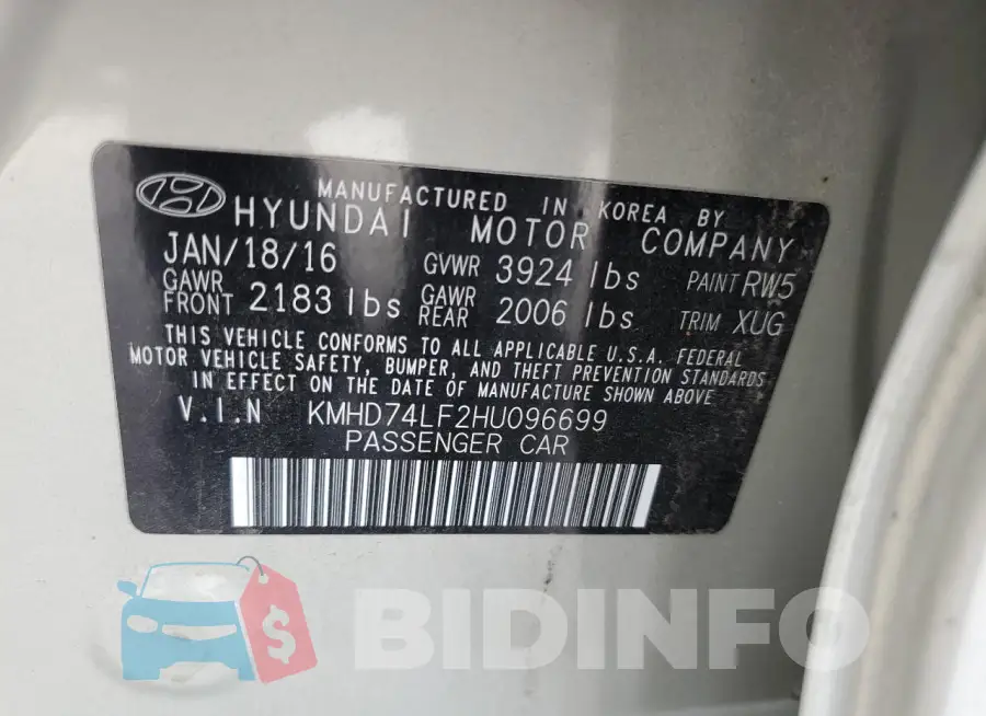 KMHD74LF2HU096699 Photo# 12