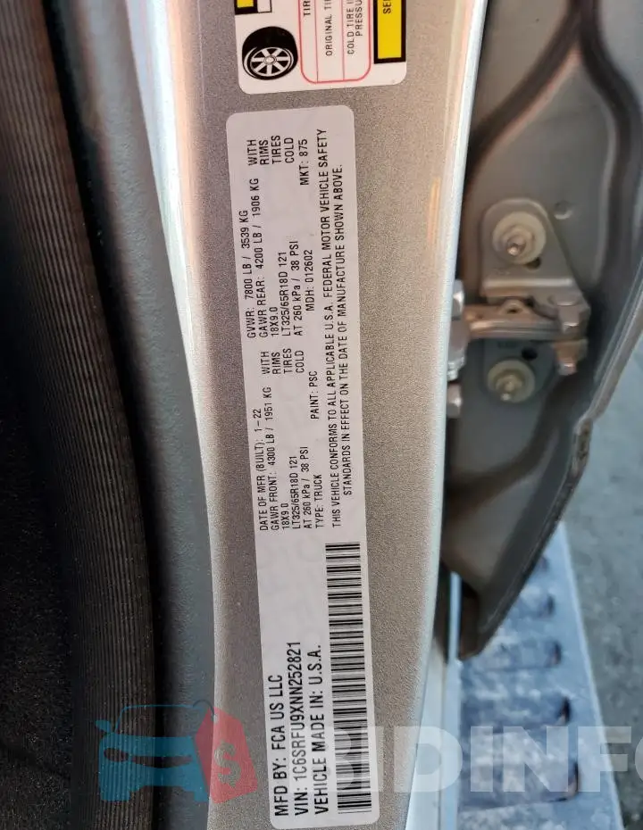 1C6SRFU9XNN252821 Photo# 12