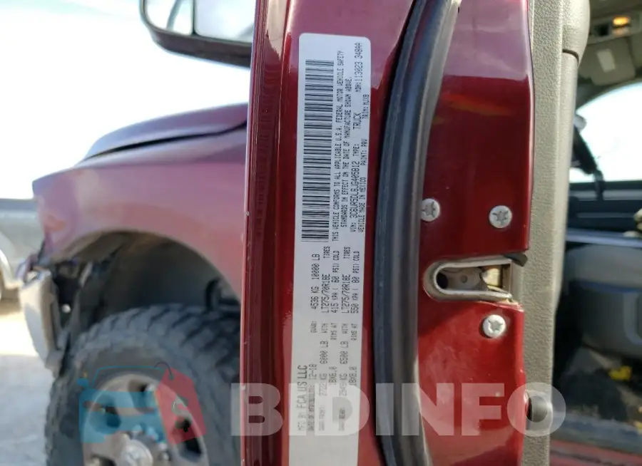 3C6UR5DL6JG405812 Photo# 12