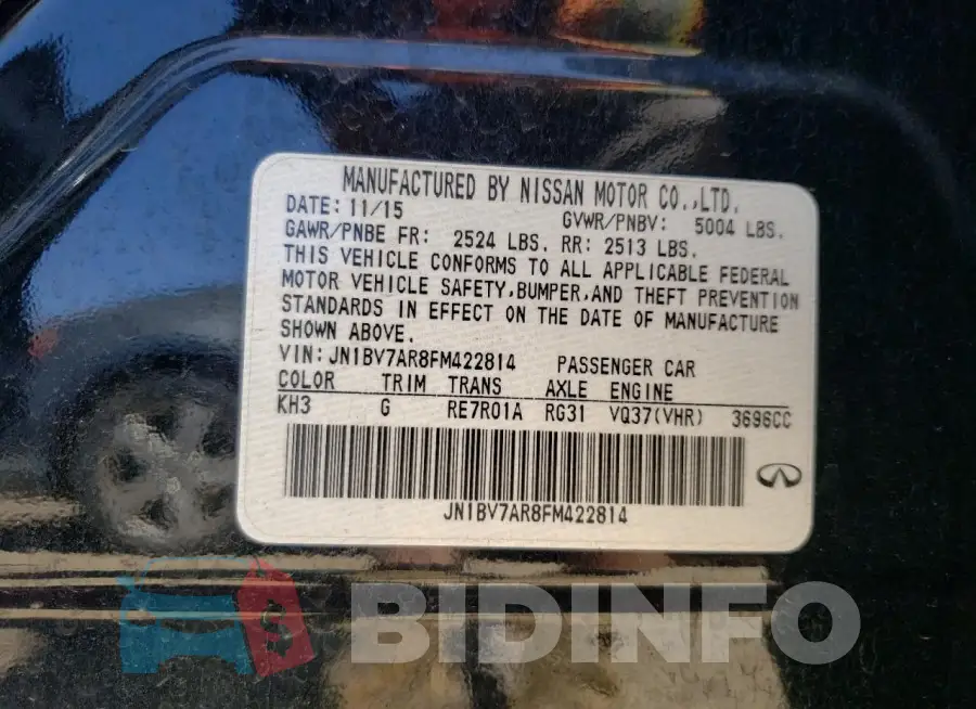 JN1BV7AR8FM422814 Photo# 13