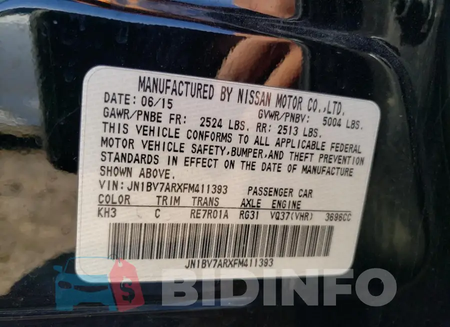 JN1BV7ARXFM411393 Photo# 12