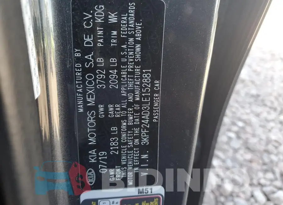 3KPF24AD3LE152881 Photo# 12