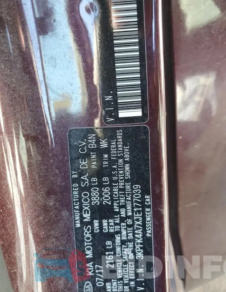 3KPFK4A7XJE177039 Photo# 12