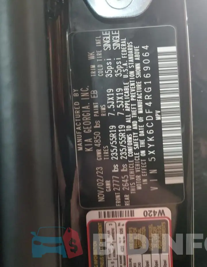 5XYK6CDF4RG169064 Photo# 13