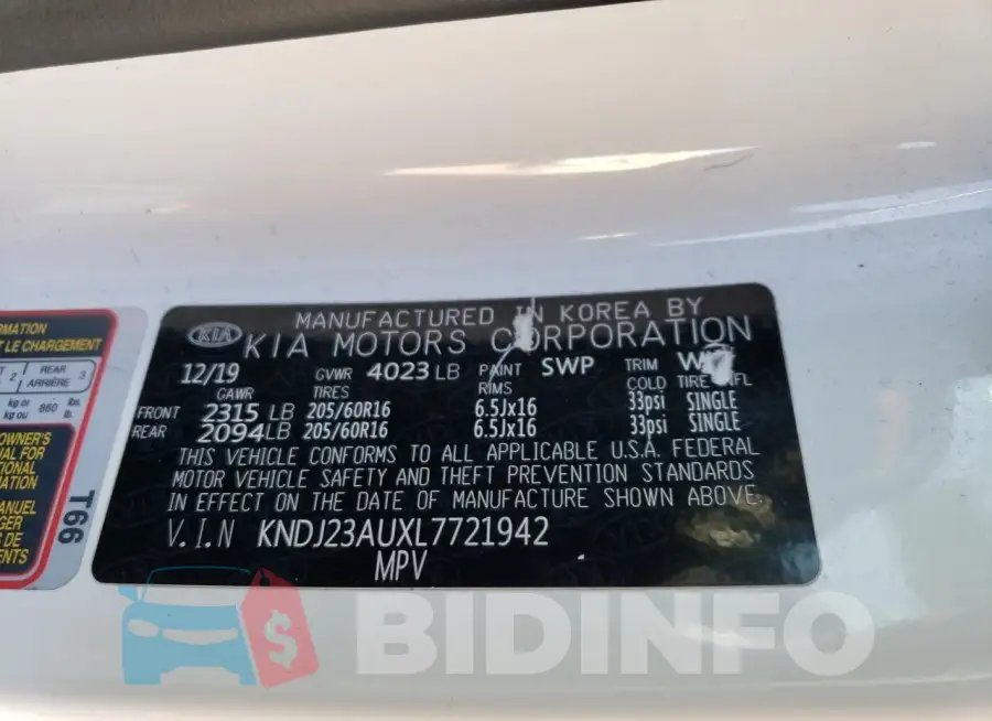 KNDJ23AUXL7721942 Photo# 13