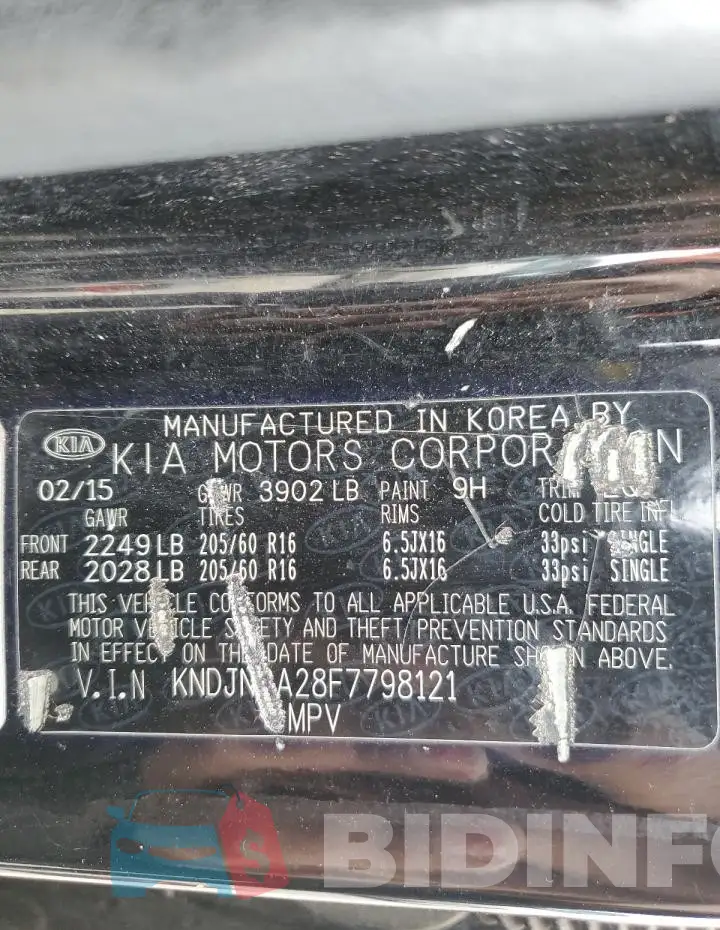 KNDJN2A28F7798121 Photo# 12