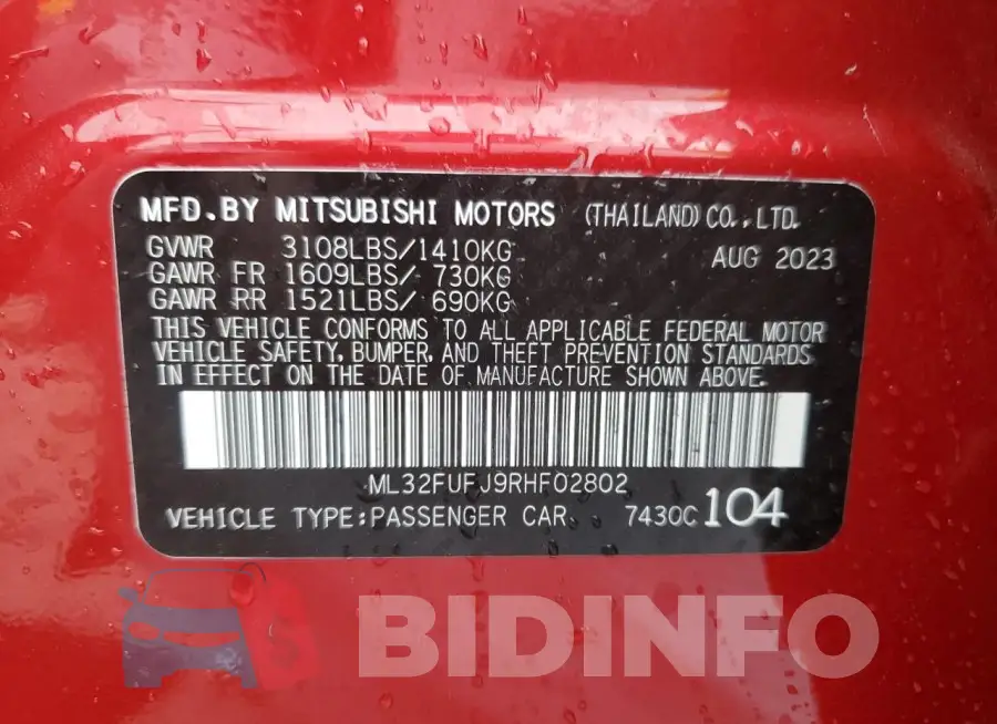 ML32FUFJ9RHF02802 Photo# 12