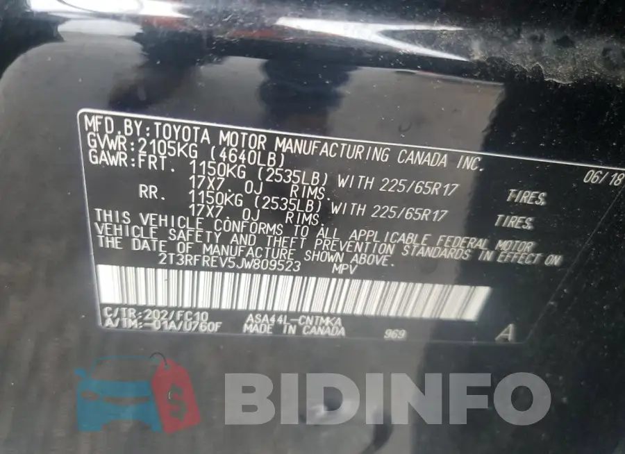 2T3RFREV5JW809523 Photo# 14