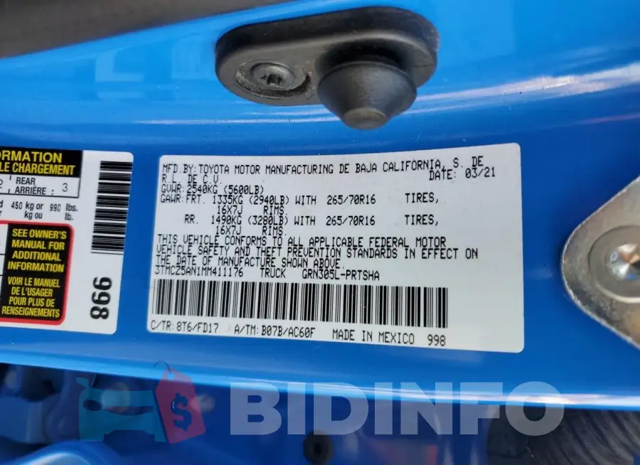 3TMCZ5AN1MM411176 Photo# 13