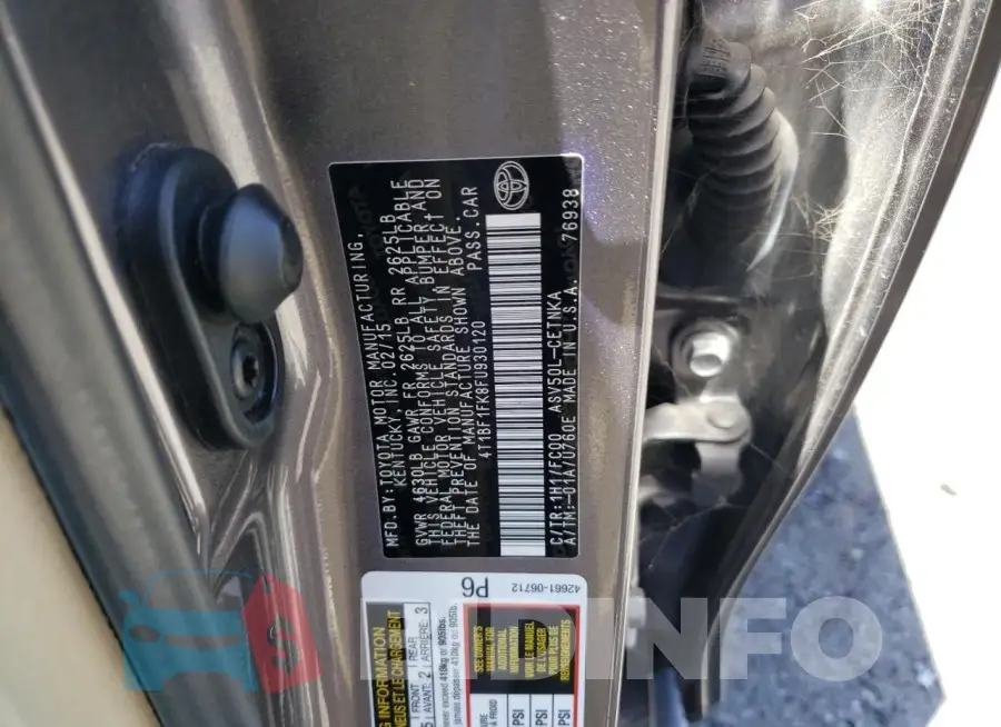 4T1BF1FK8FU930120 Photo# 12