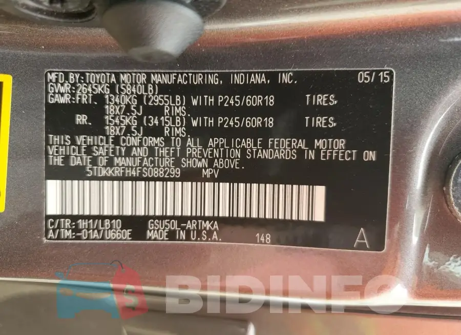 5TDKKRFH4FS088299 Photo# 14