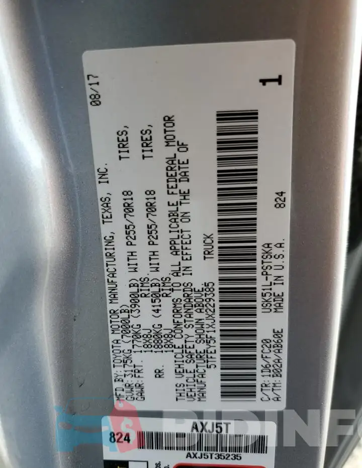 5TFEY5F1XJX229385 Photo# 12