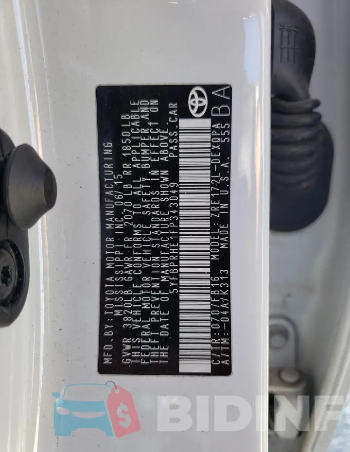 5YFBPRHE1FP343049 Photo# 12