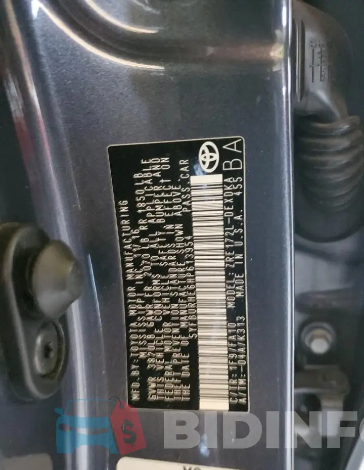 5YFBURHE6HP613954 Photo# 12