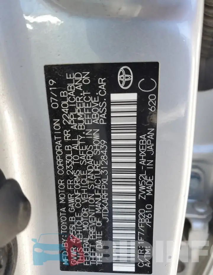 JTDKARFPXL3128439 Photo# 12