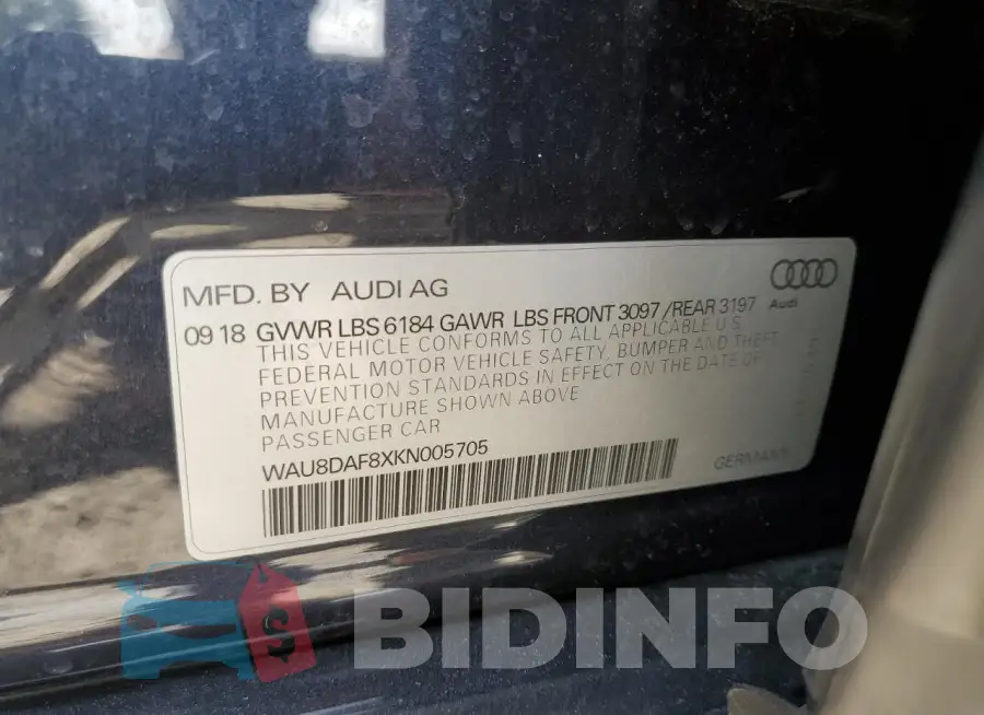 WAU8DAF8XKN005705 Photo# 13