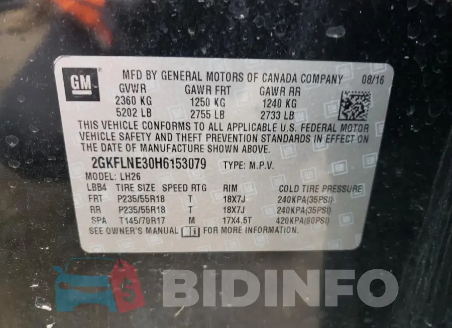 2GKFLNE30H6153079 Photo# 13
