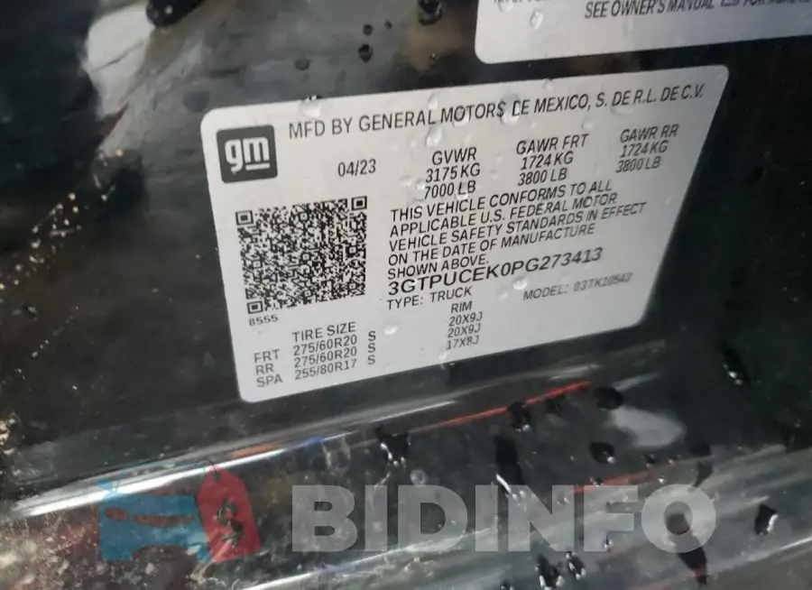 3GTPUCEK0PG273413 Photo# 12