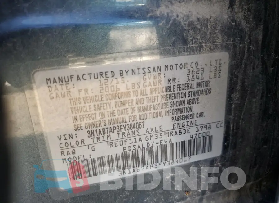 3N1AB7AP3FY384067 Photo# 12
