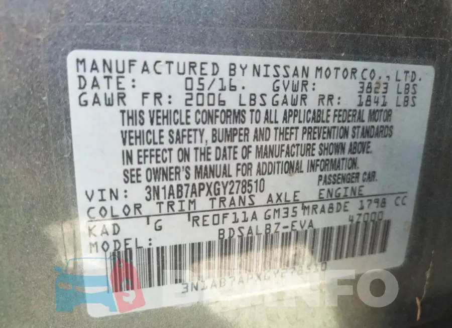 3N1AB7APXGY278510 Photo# 12