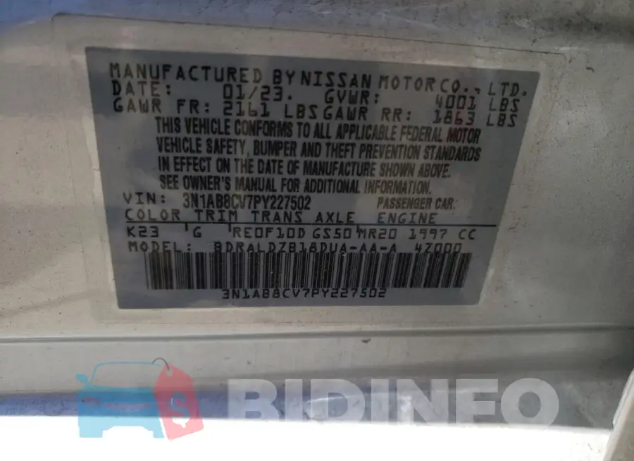 3N1AB8CV7PY227502 Photo# 12