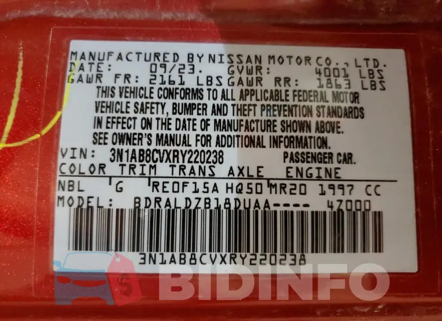 3N1AB8CVXRY220238 Photo# 12