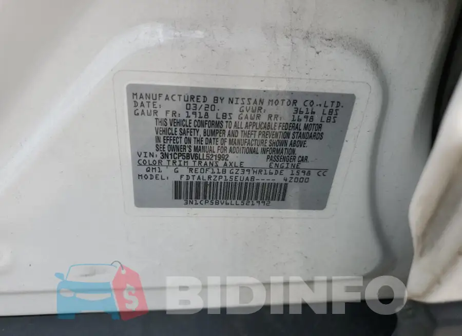 3N1CP5BV6LL521992 Photo# 13