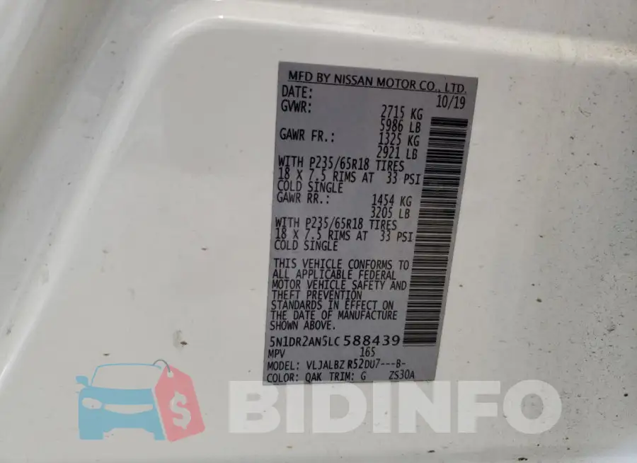 5N1DR2AN5LC588439 Photo# 14