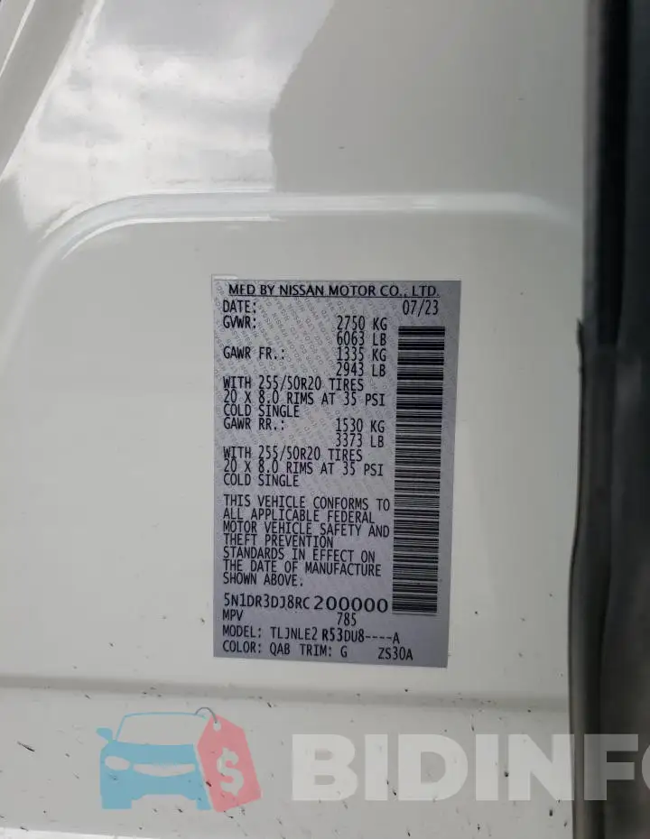 5N1DR3DJ8RC200000 Photo# 14