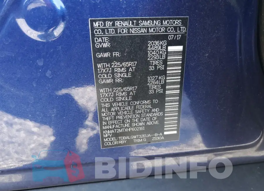 KNMAT2MTXHP602161 Photo# 13