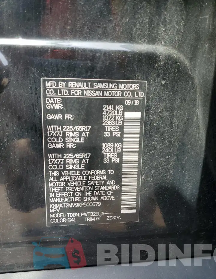 KNMAT2MV9KP500679 Photo# 13