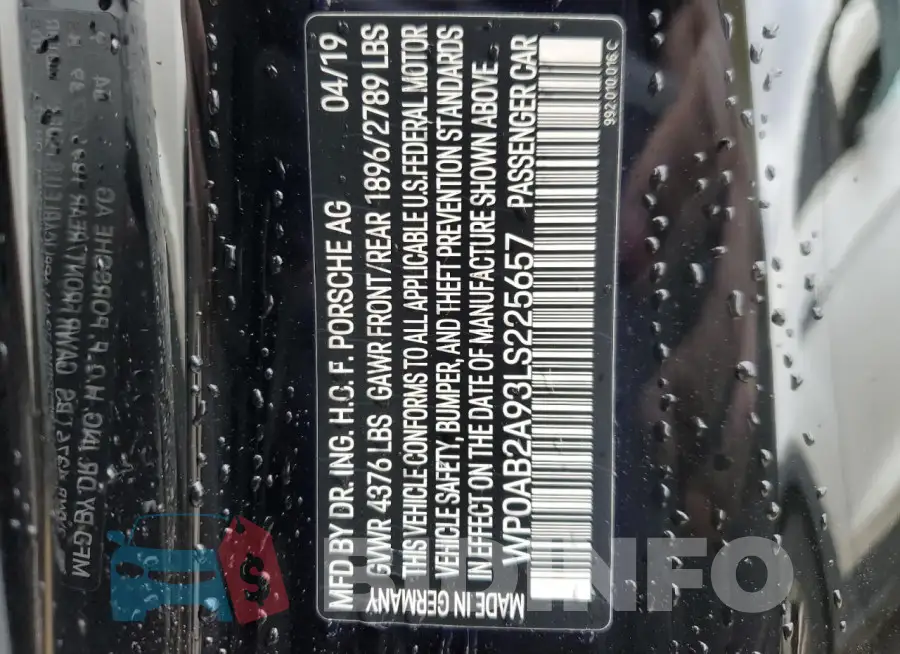 WP0AB2A93LS225657 Photo# 12